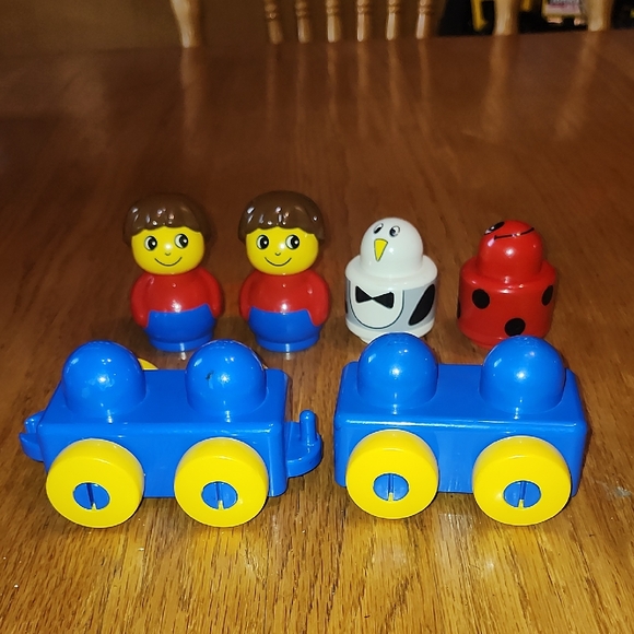 Duplo Lego Primo Rounded blocks rattles baby toddler penquin people lady bug - Picture 1 of 8